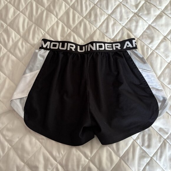 Under Armour Womens Size Small Black Elastic Waist Play Up Shorts Running Loose - Picture 6 of 6